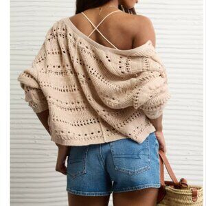 AE Open Stitch Cardigan NWT